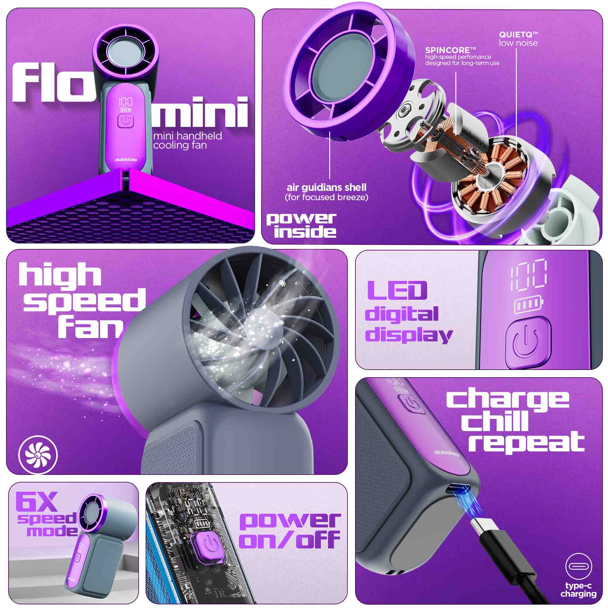Flo mini (mini handheld cooling fan)
