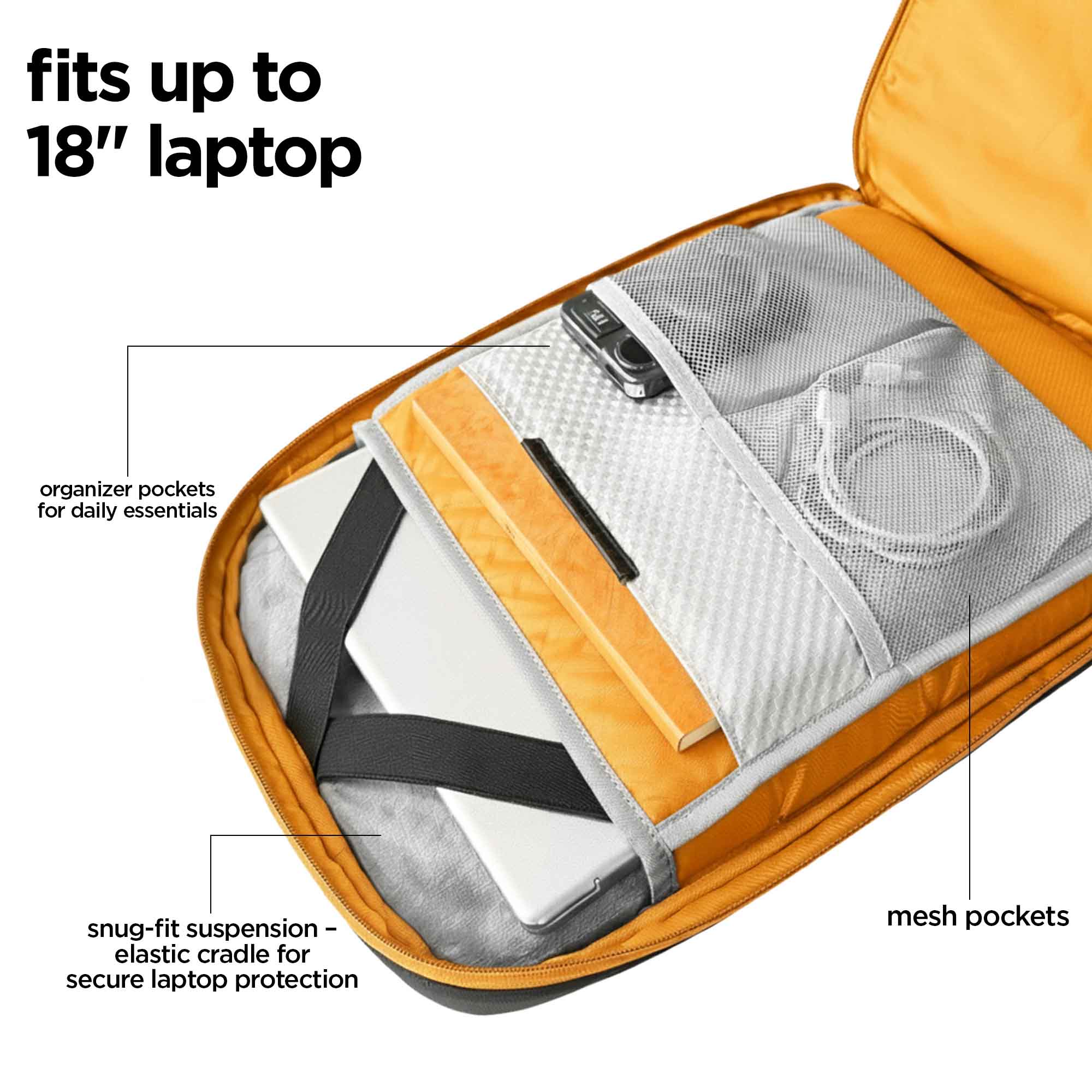 Voyager Edge Backpack (Yellow)