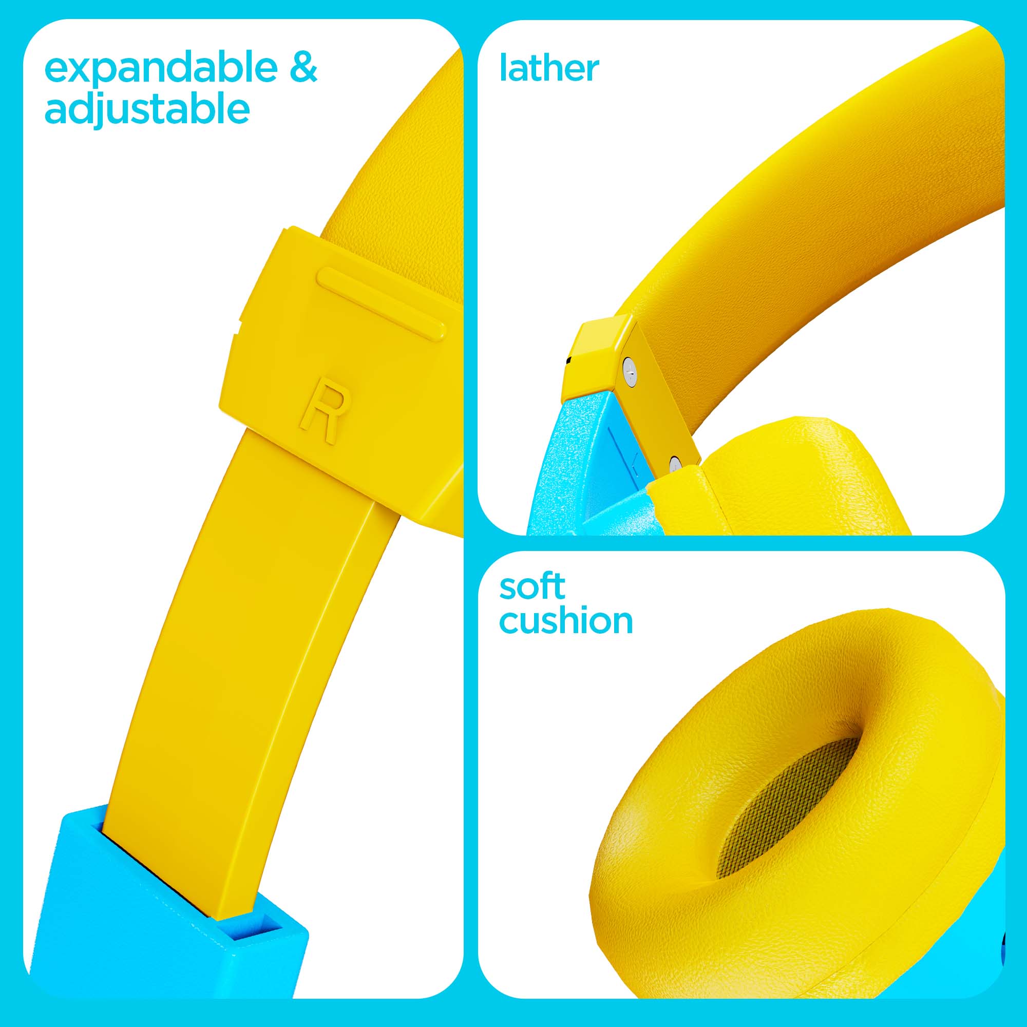 Intuitive buttons make it easy for children to manage music and calls independently.