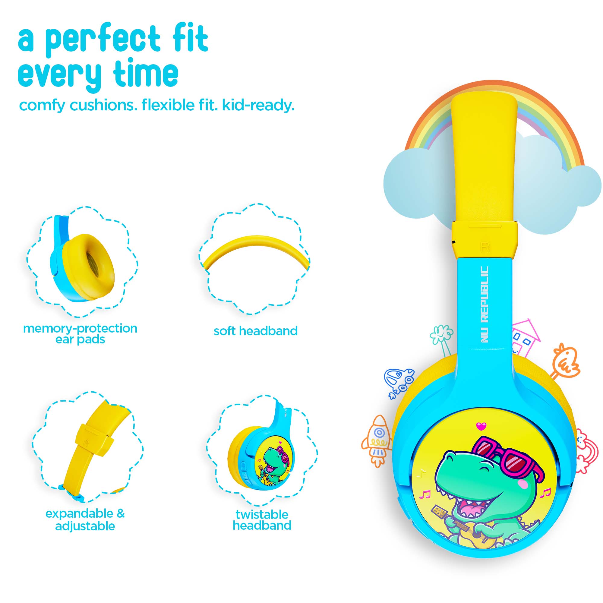 Compact and portable design makes Beatpop perfect for travel, school, and home use.