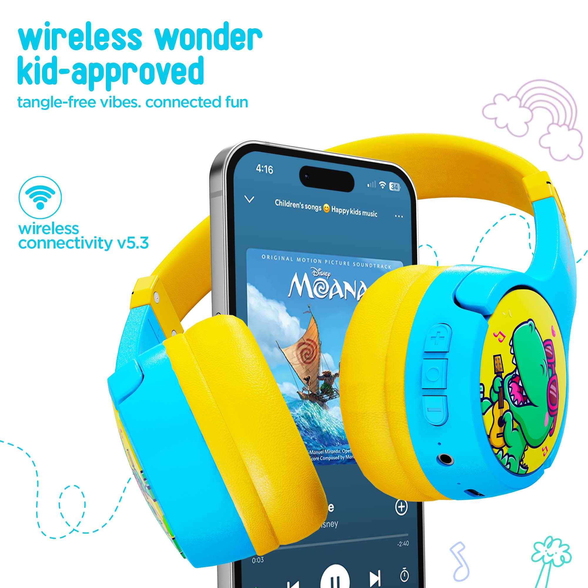 Enjoy hassle-free wireless connectivity for music, learning, and entertainment.