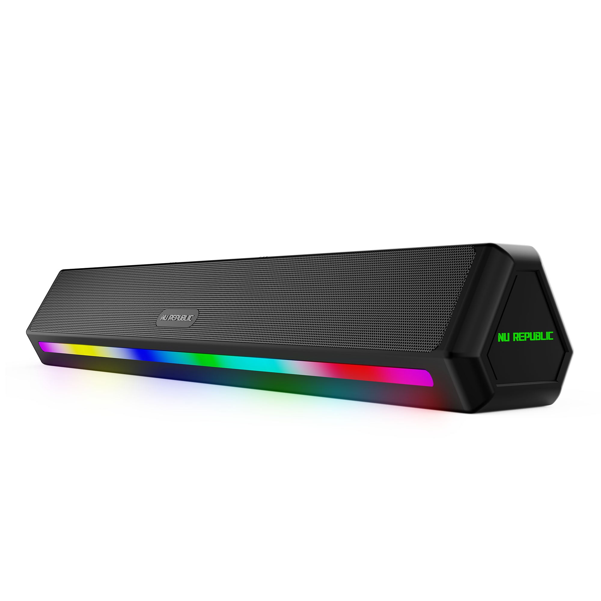 Nu Republic Partybox 240 wireless speaker with 24W RMS output delivering loud, clear, and immersive audio for every party.