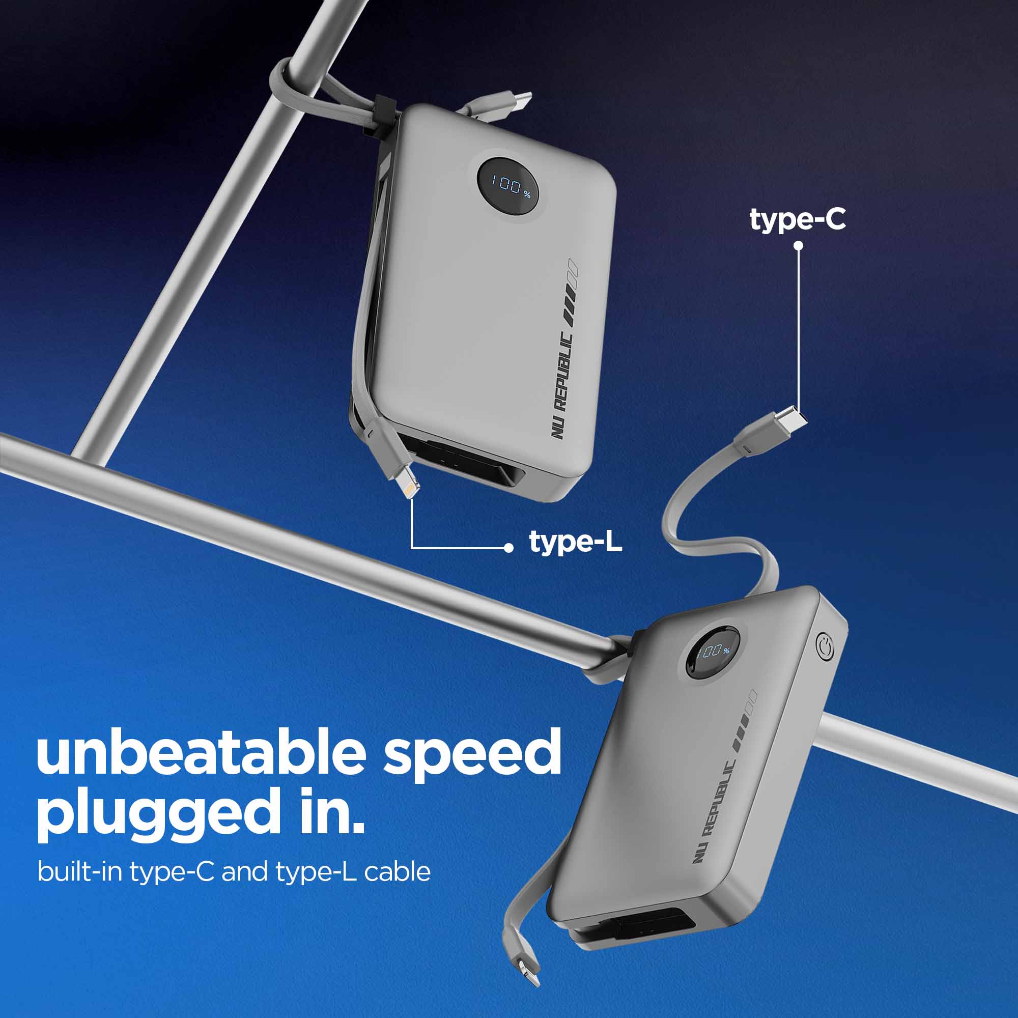 Advanced Powerblitz™ Technology delivers optimized charging speeds while maintaining efficiency.