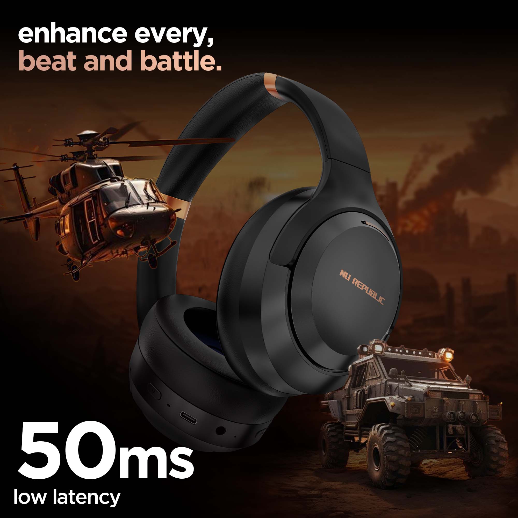 Experience synchronized audio with ultra-low latency for smooth and responsive gaming sessions.