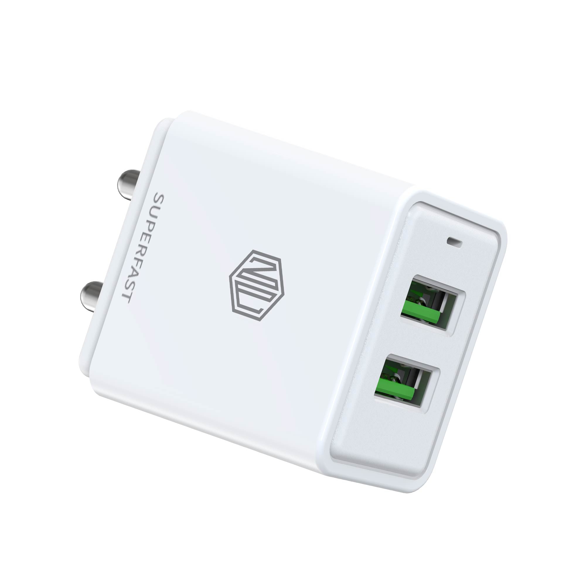 15.5W Dual USB Port Superfast Charger with Cable