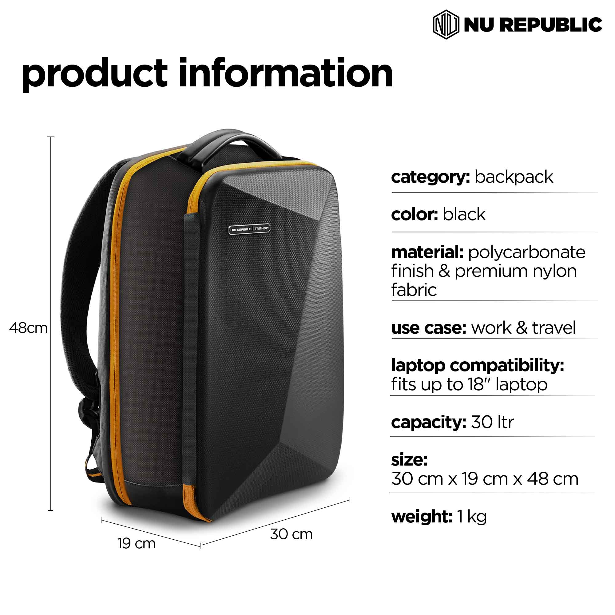 Voyager Edge Backpack (Yellow)