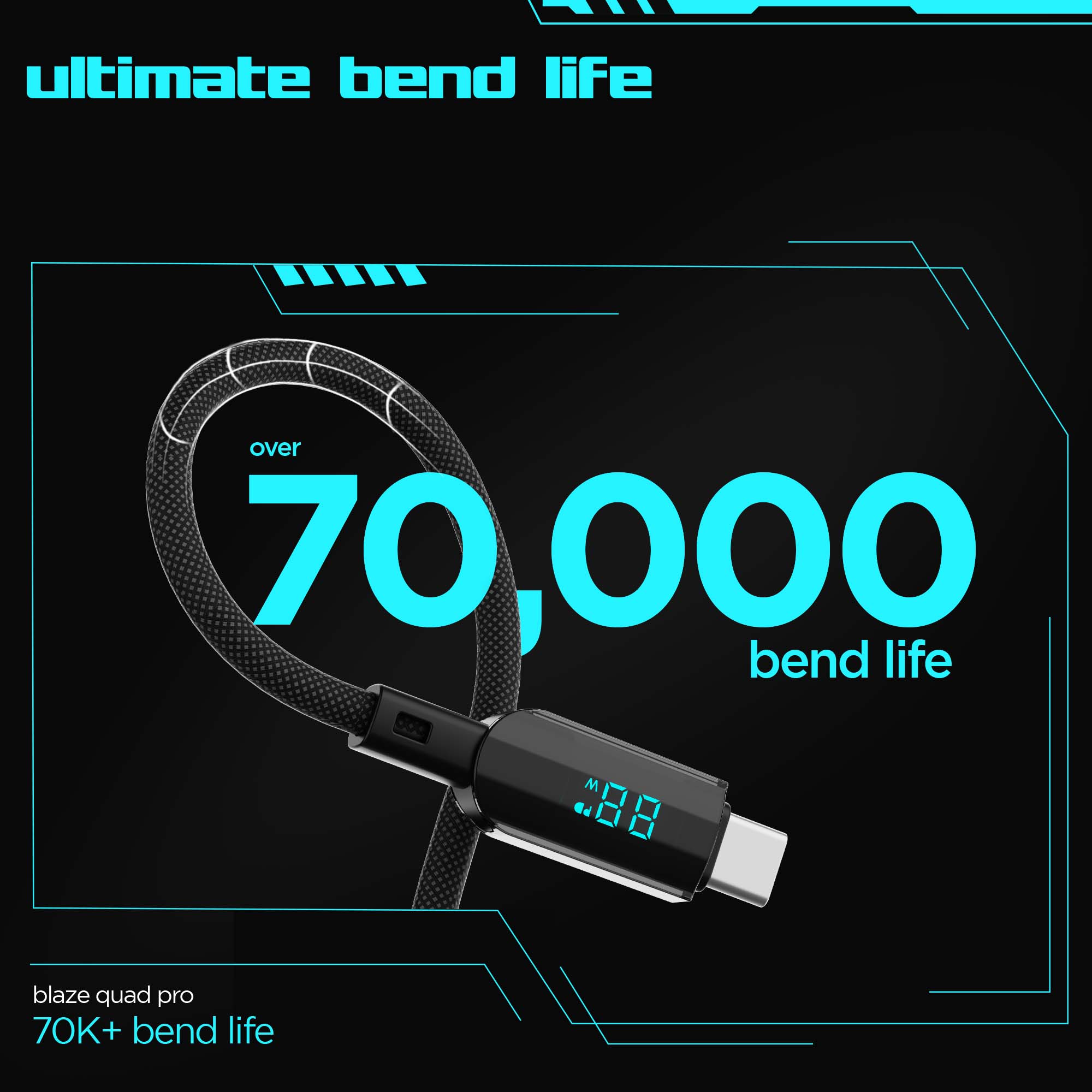 Blaze Fusion Spot LED Display Cable (Type-C to Type-C)