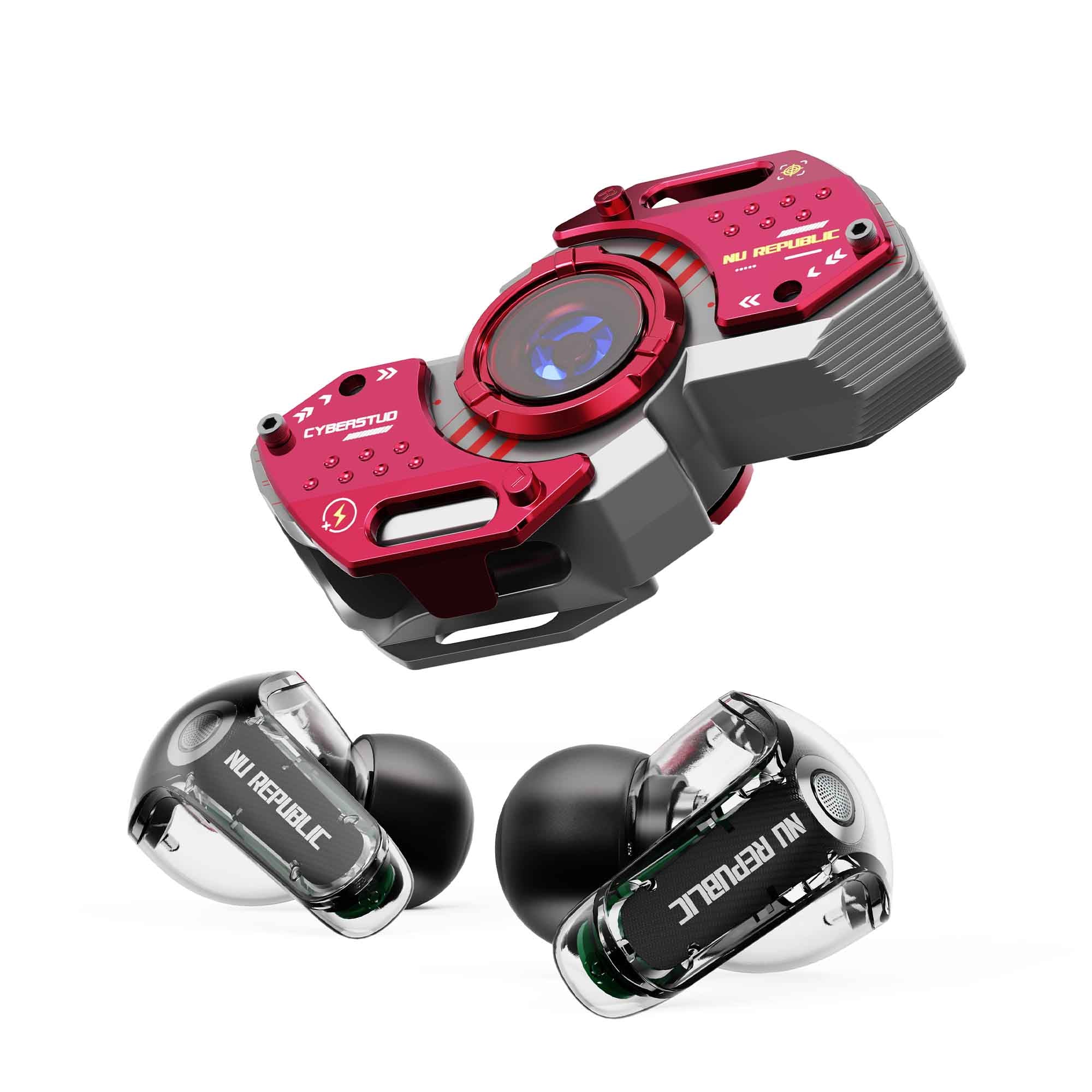 Cyberstud Spin wireless gaming earbuds with ENC noise reduction