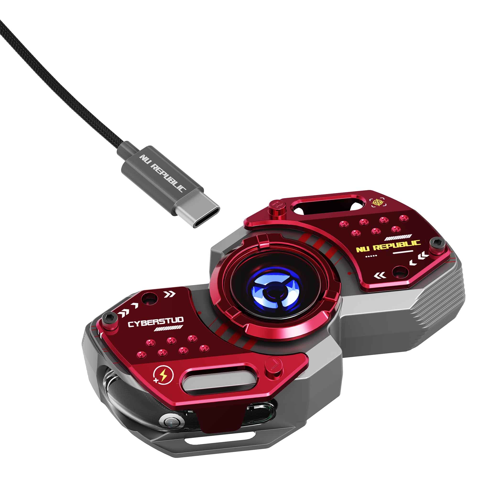 Cyberstud Spin true wireless earbuds with quick and efficient charging