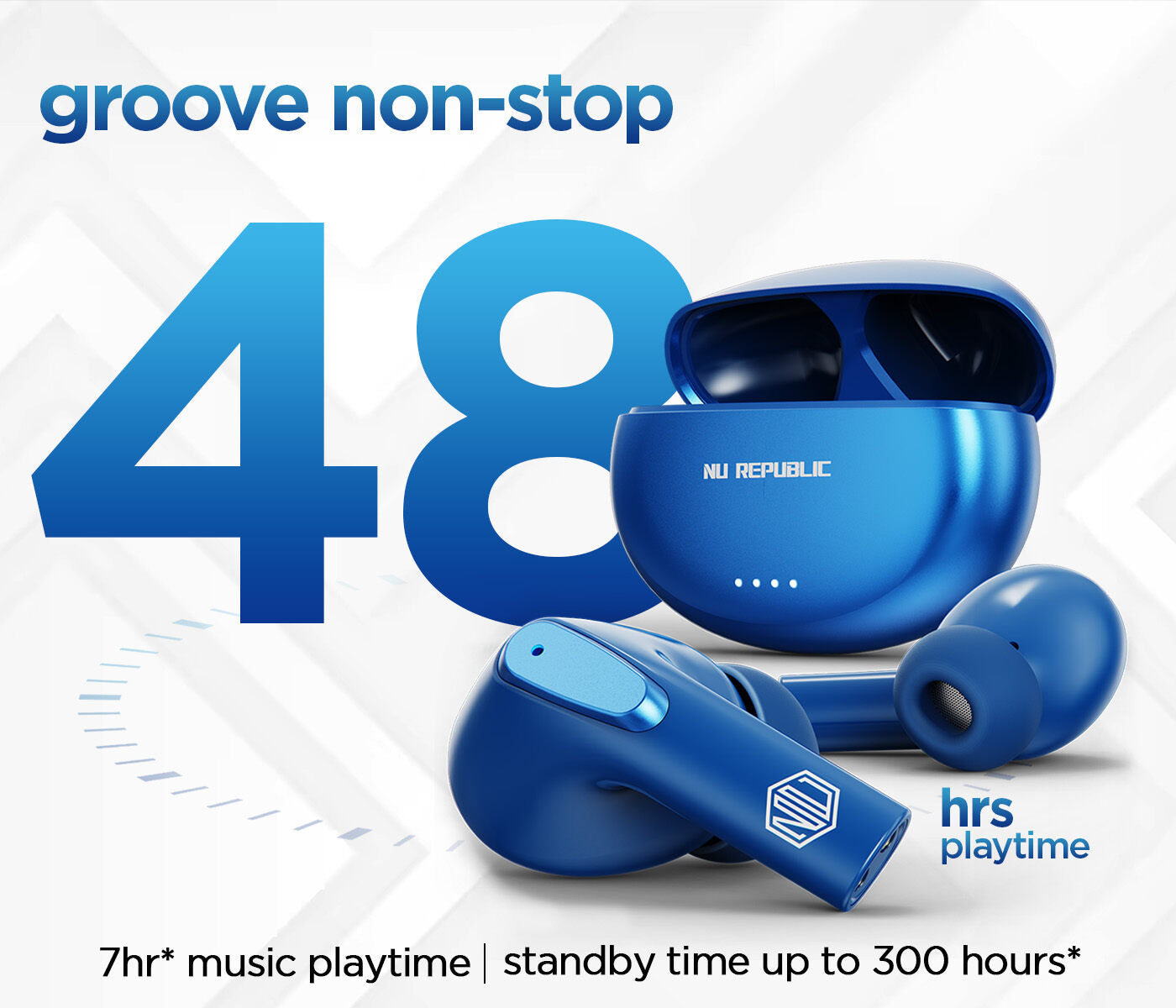 Epic X3 earbuds with long-lasting battery life for all-day listening and calling