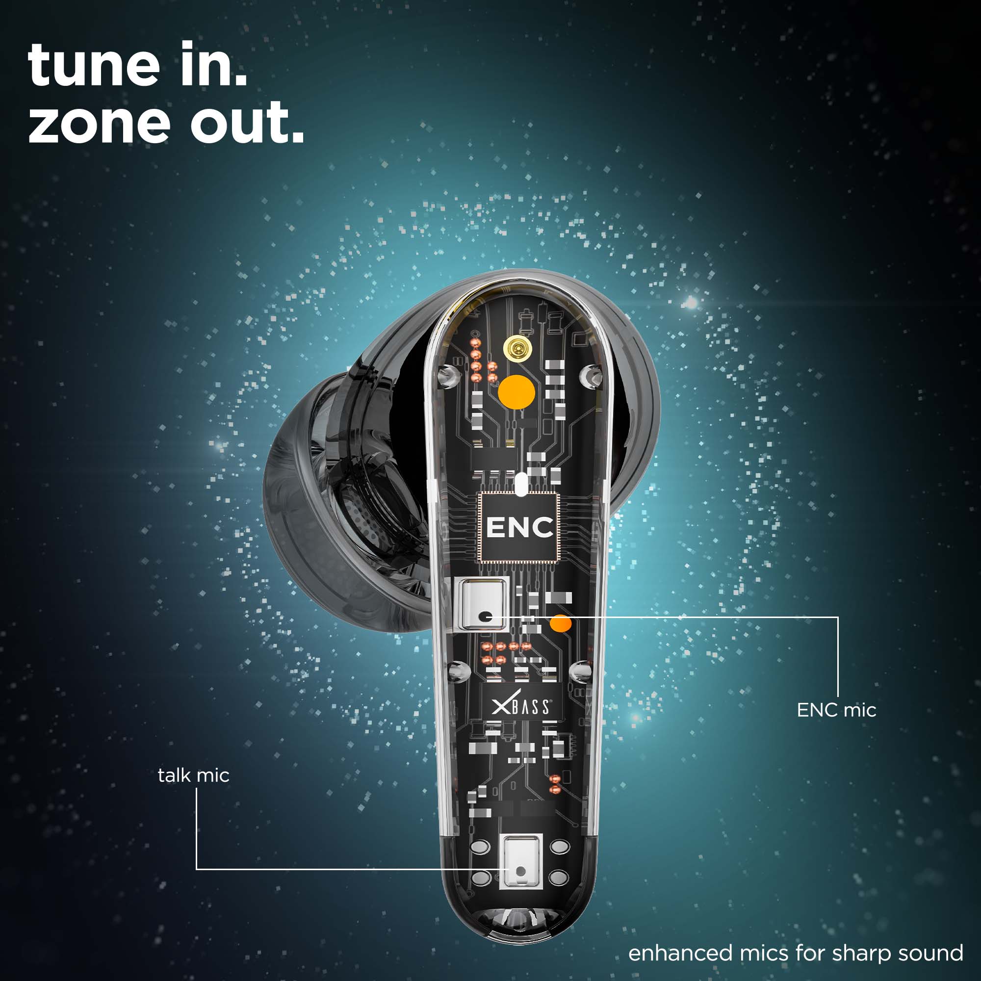 Epic X4 Best Bro Edition earbuds with dual ENC microphones for crystal-clear calls and reduced background noise