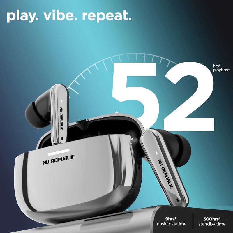 Epic X4 Best Sis Edition earbuds with up to 52 hours of total playtime for uninterrupted entertainment