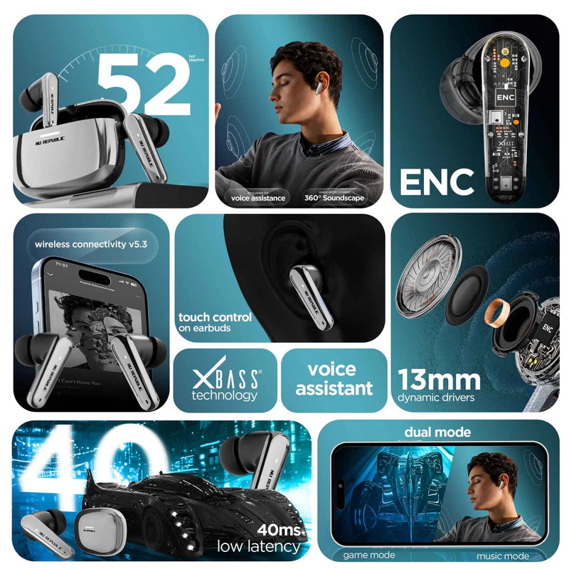 Epic X4 Best Sis Edition earbuds featuring 52 hours playtime, X-Bass technology, ENC calling, and a limited-edition case