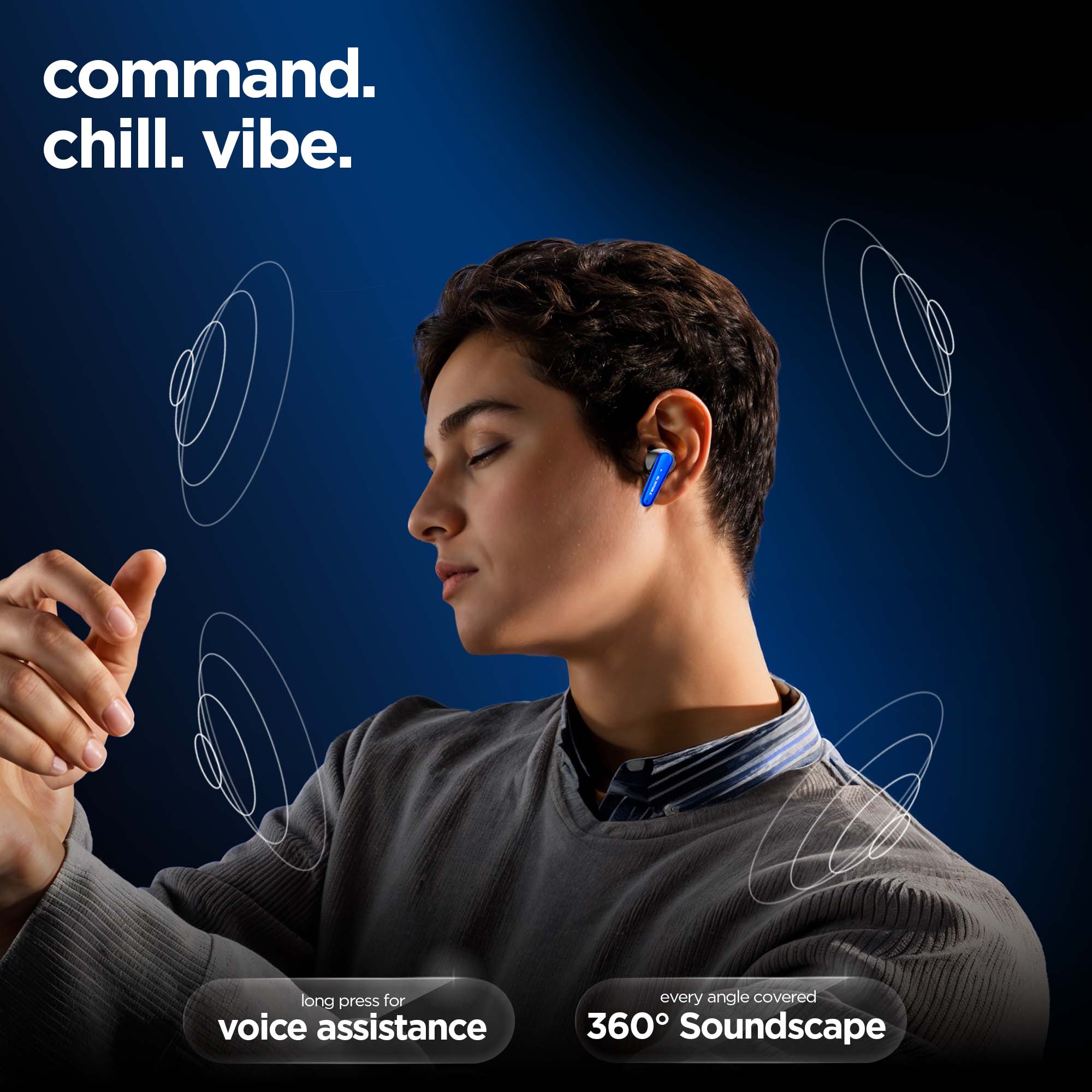 Epic X4 Green earbuds with instant auto-pairing technology for seamless device connectivity