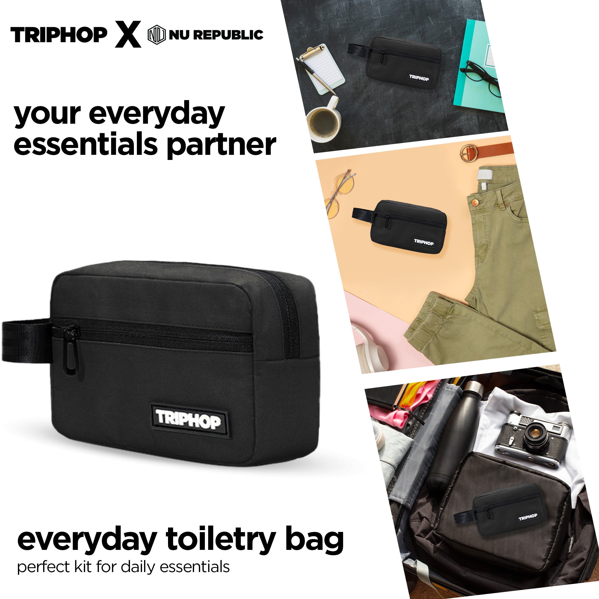 Everyday Toiletry Bag (Black)