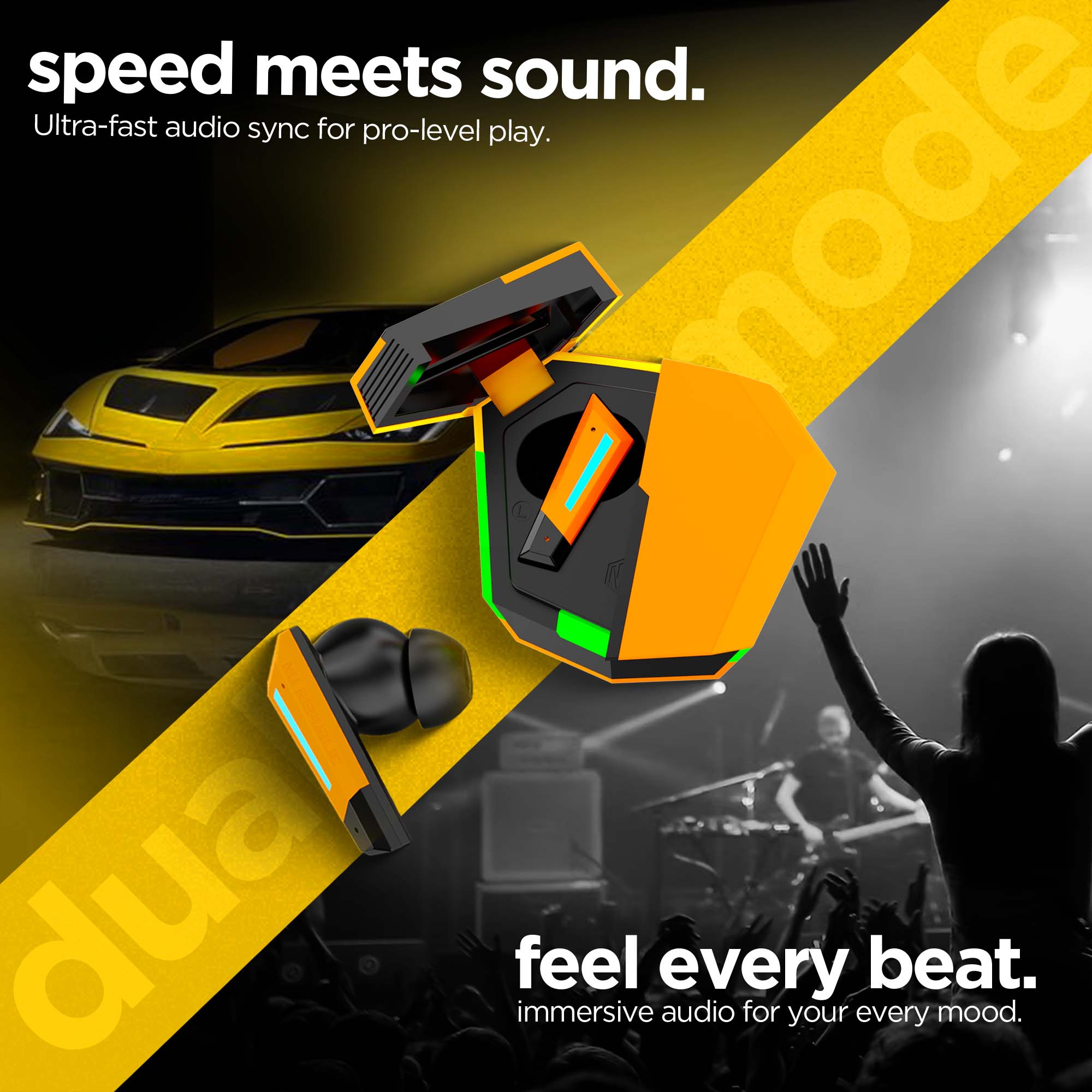 Transform X low latency gaming earbuds for lag-free audio