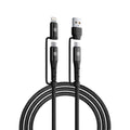 Blaze Quad 100W 4 in 1  Cable (USB-A to Type-C to Type-C to Type-L)