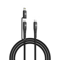 Blaze Duo 80W 2 in 1 Braided Cable (Type-C to Type-C to Type-L)