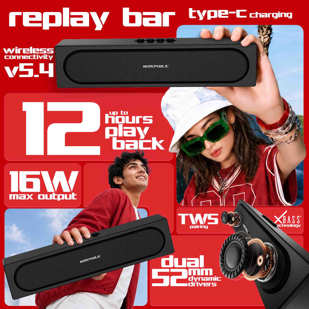 Replay Bar Black