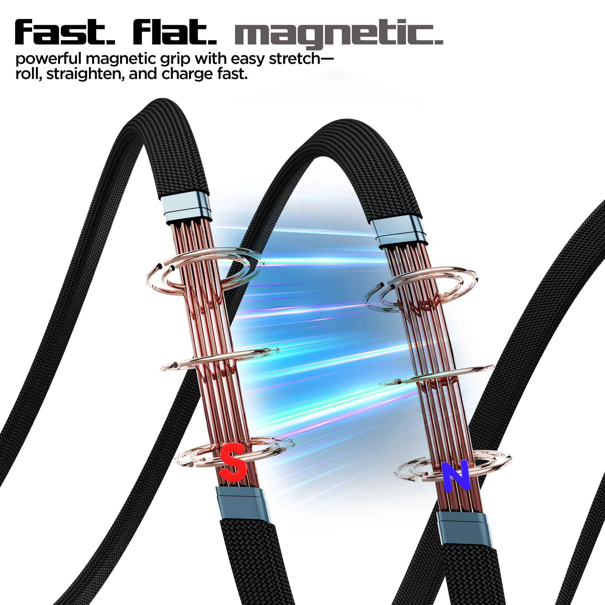 Blaze Fusion Flat 240W Magnetic Cable