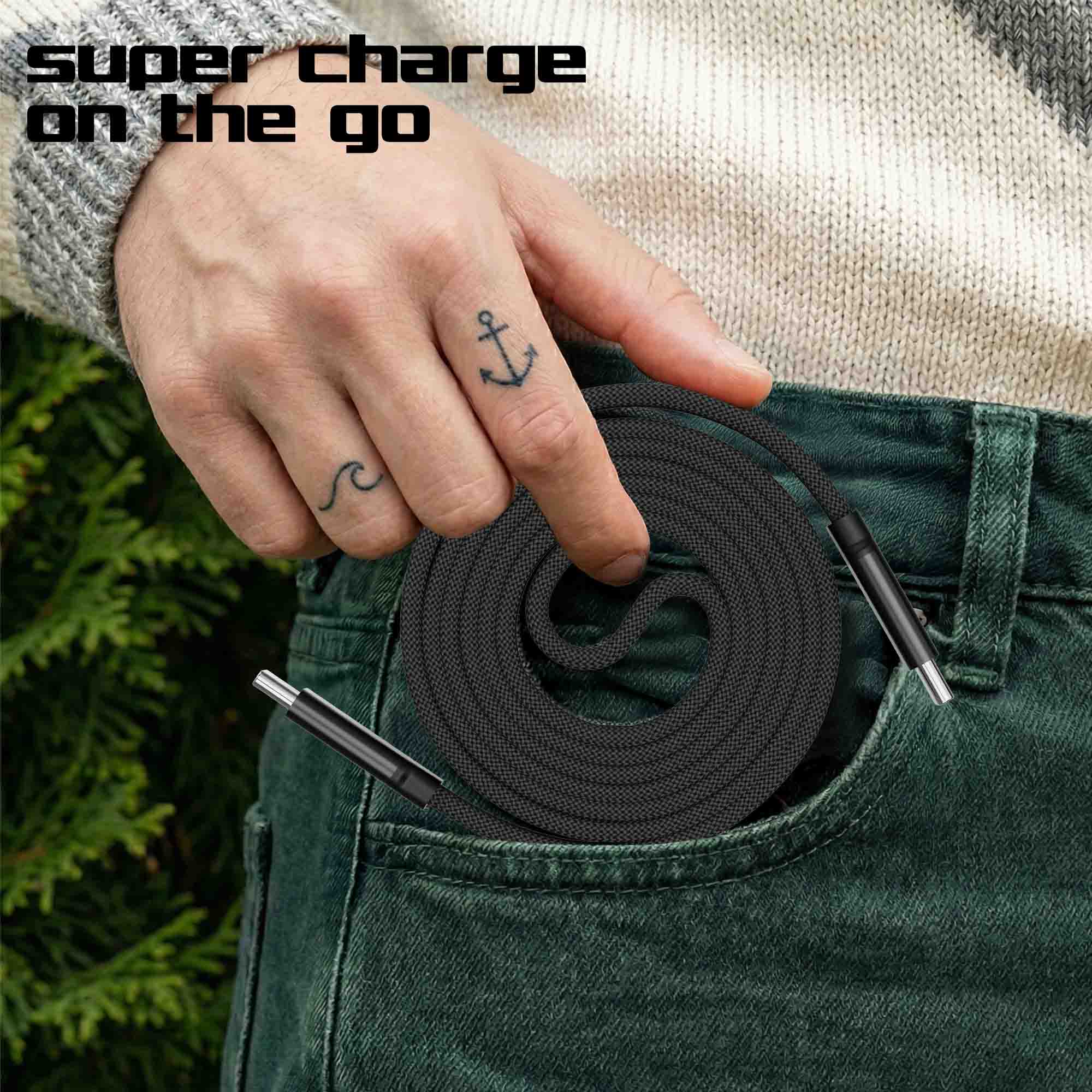 Blaze Fusion Flat 240W Magnetic Cable