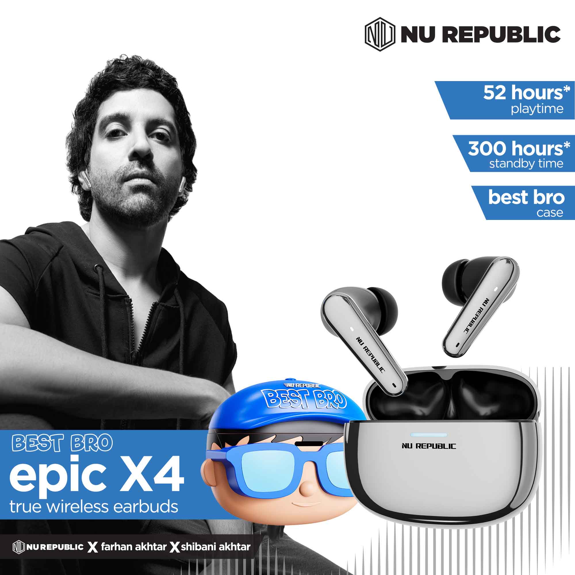 Epic X4 true wireless earbuds - best bro edition