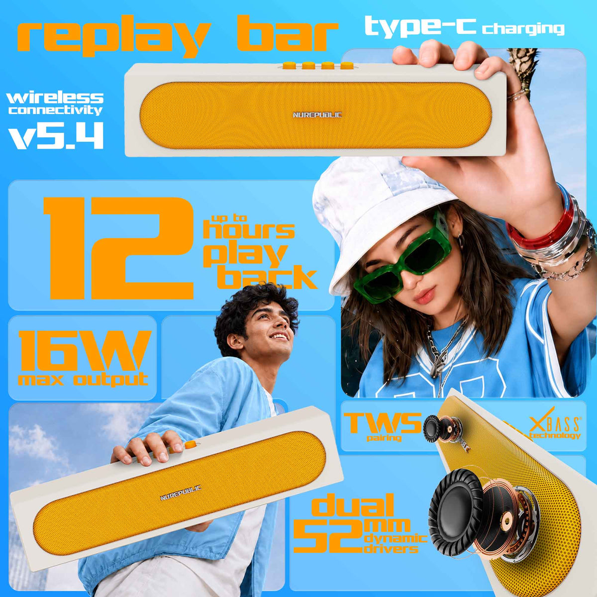Replay Bar Beige