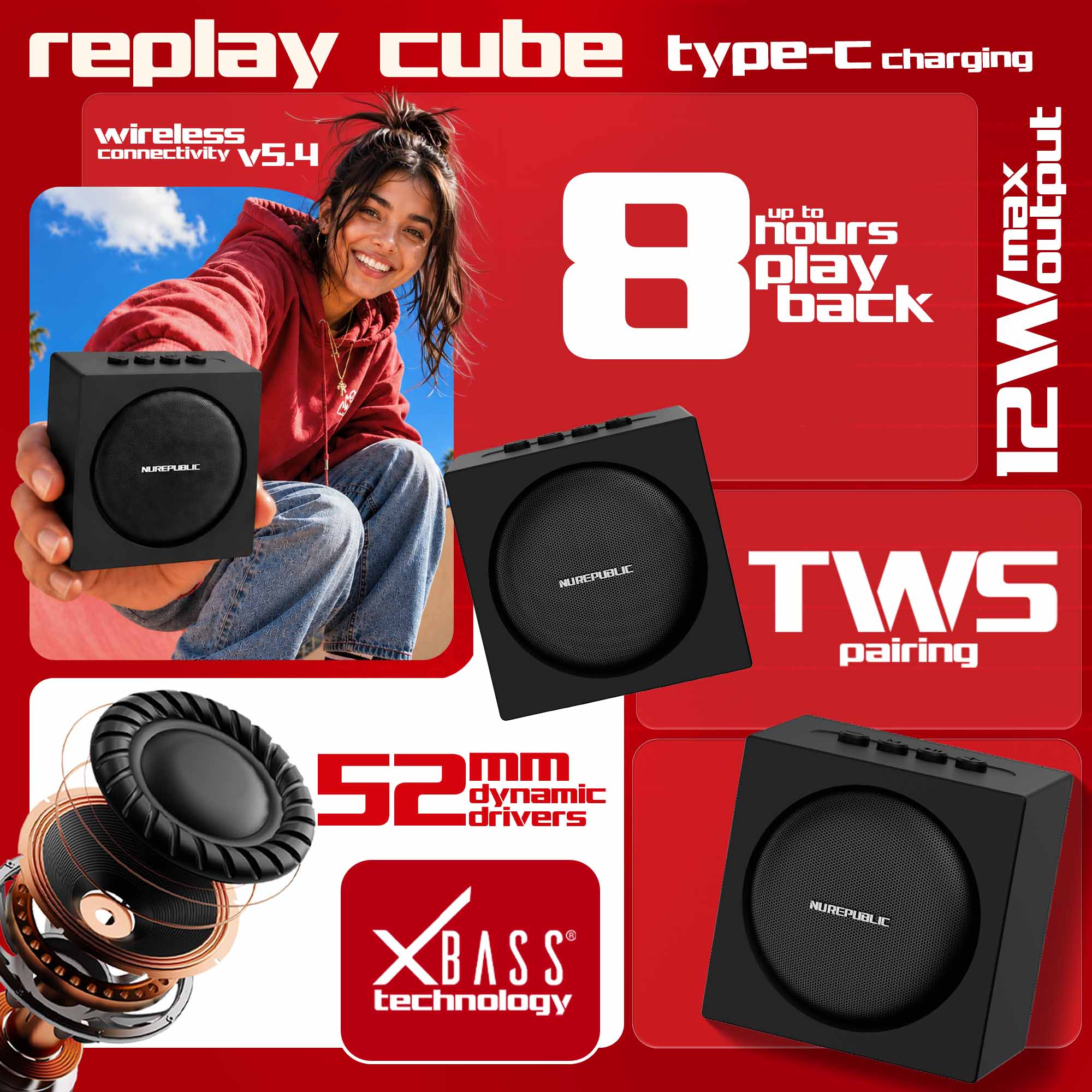 Replay Cube Black