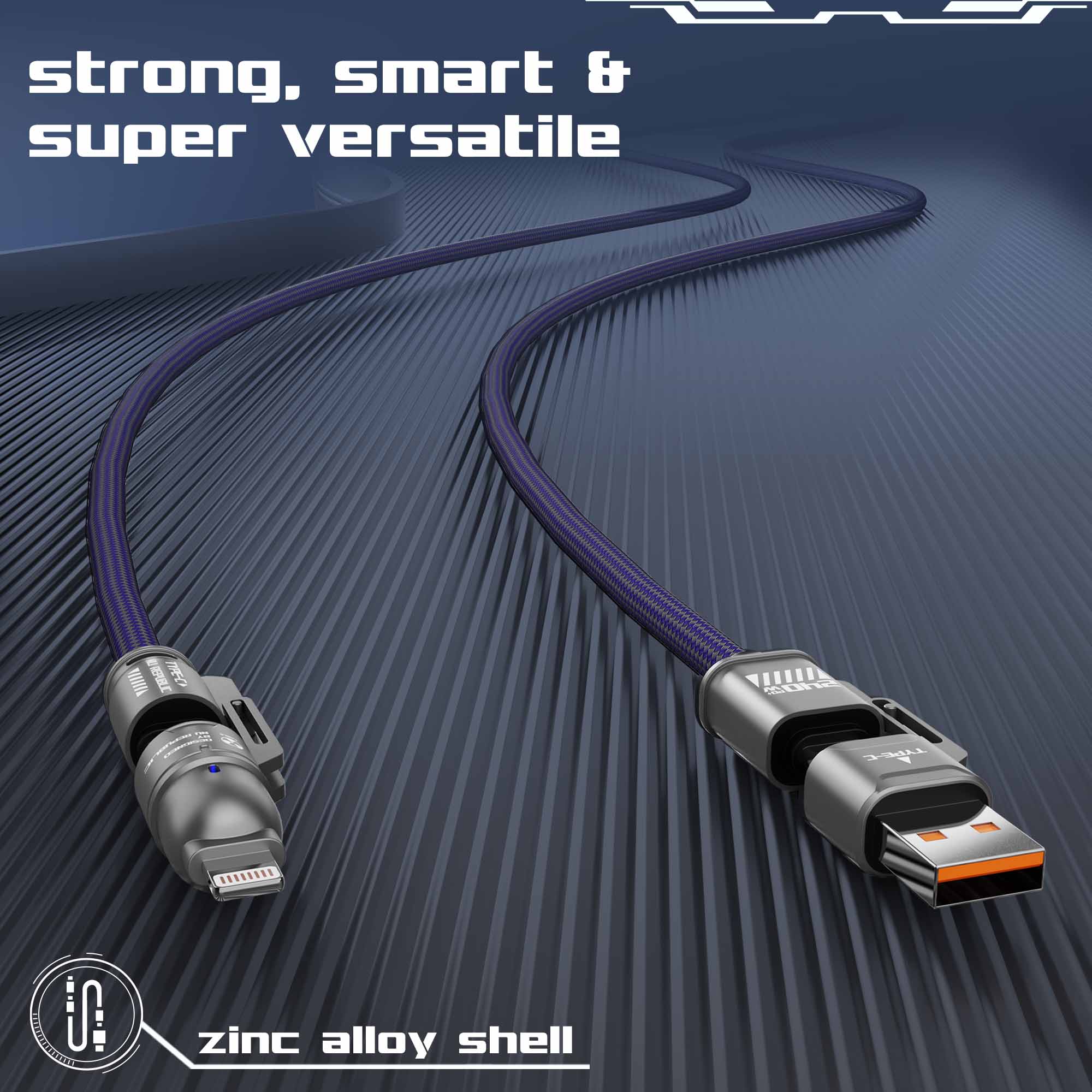 Blaze Fusion-Q 240W 4 in 1 Cable