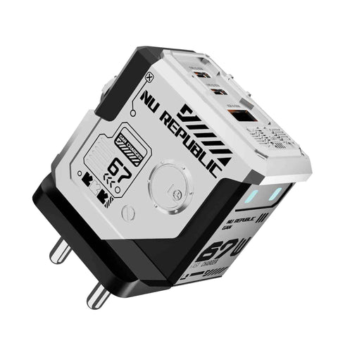 Cybotron 67W GaN Superfast Wall Charger Silver