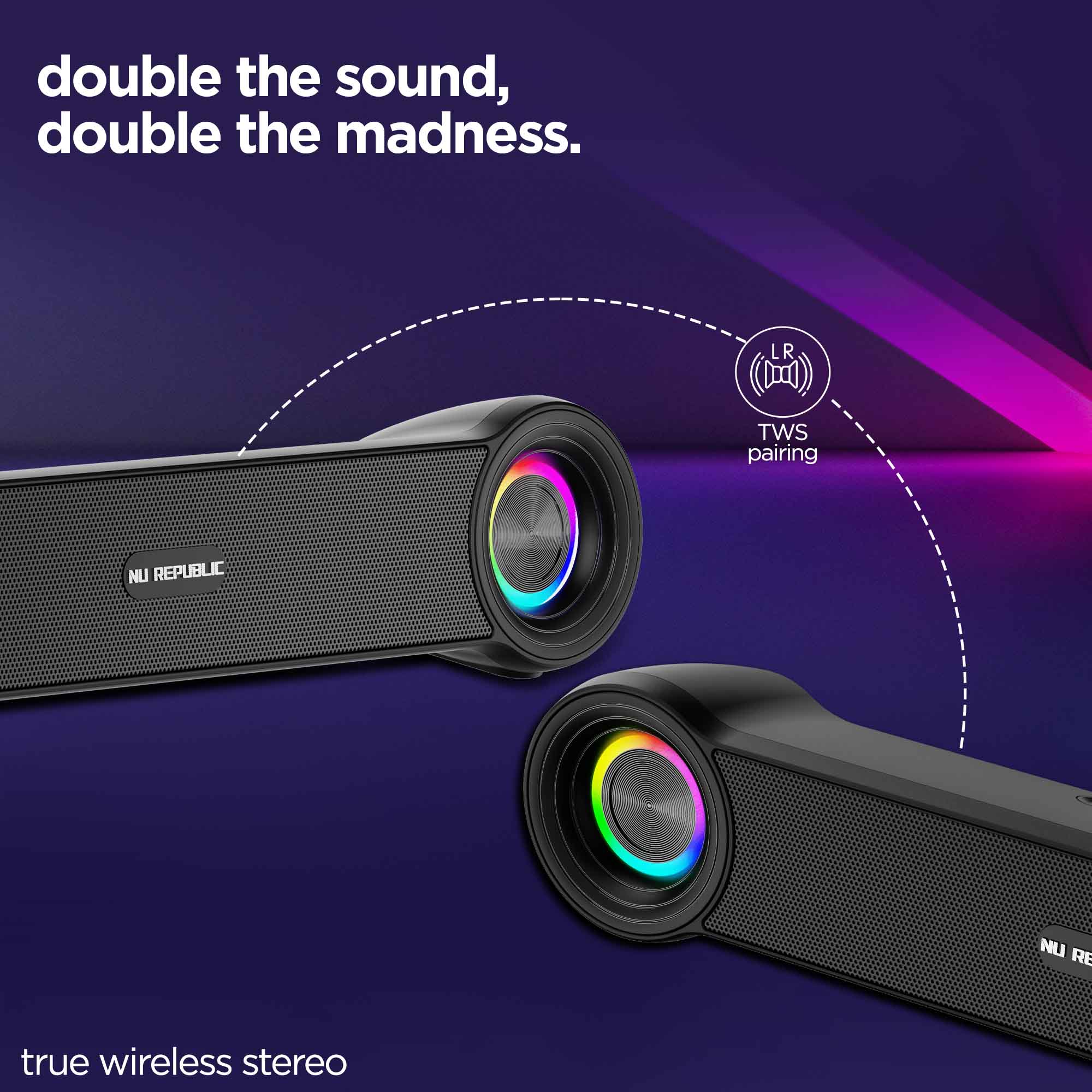 Partybox 180 speaker with TWS pairing support for immersive stereo sound