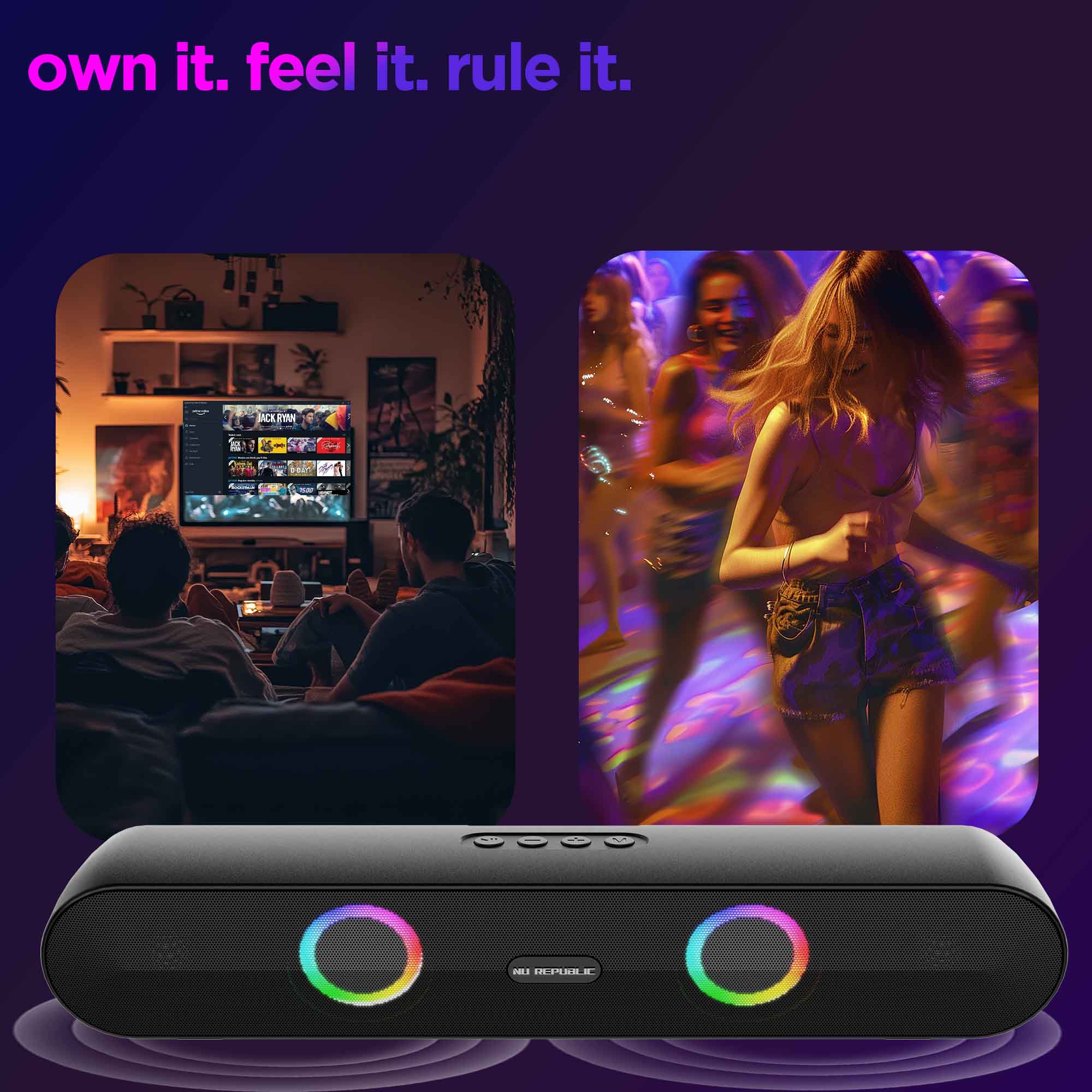 Partybox 165 supports Bluetooth, USB, AUX, and memory card playback for flexible listening.