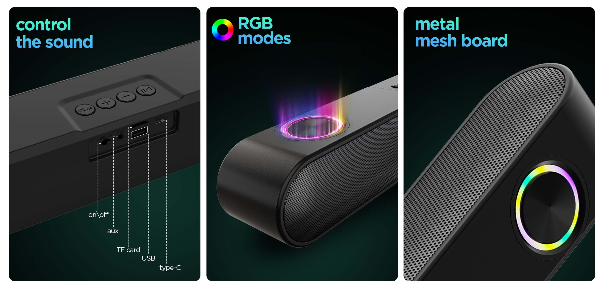 Advanced bass enhancement brings music to life.
