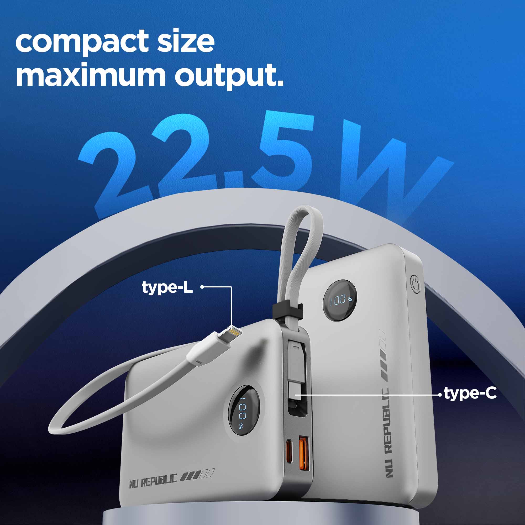 Deliver high-speed charging with up to 22.5W output for smartphones, tablets, and everyday devices.