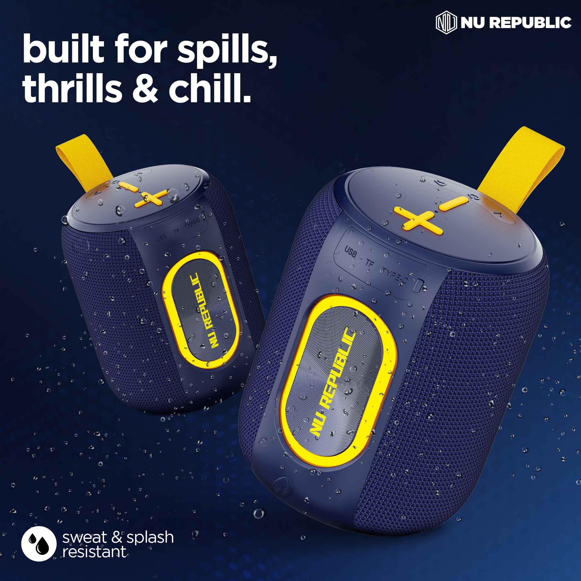 Durable water-resistant construction for active lifestyles.