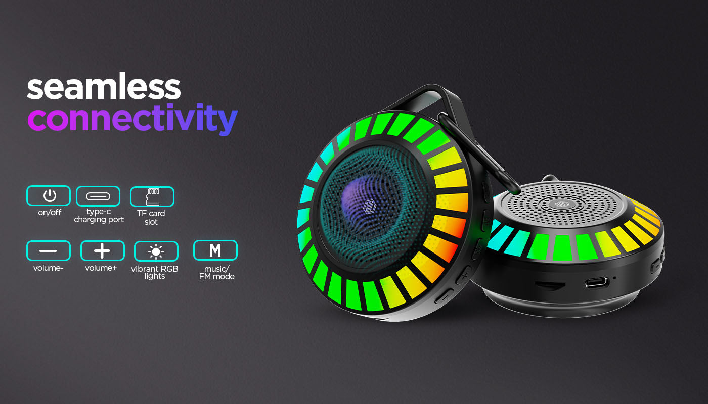 Experience powerful audio performance packed into a sleek and portable speaker design.