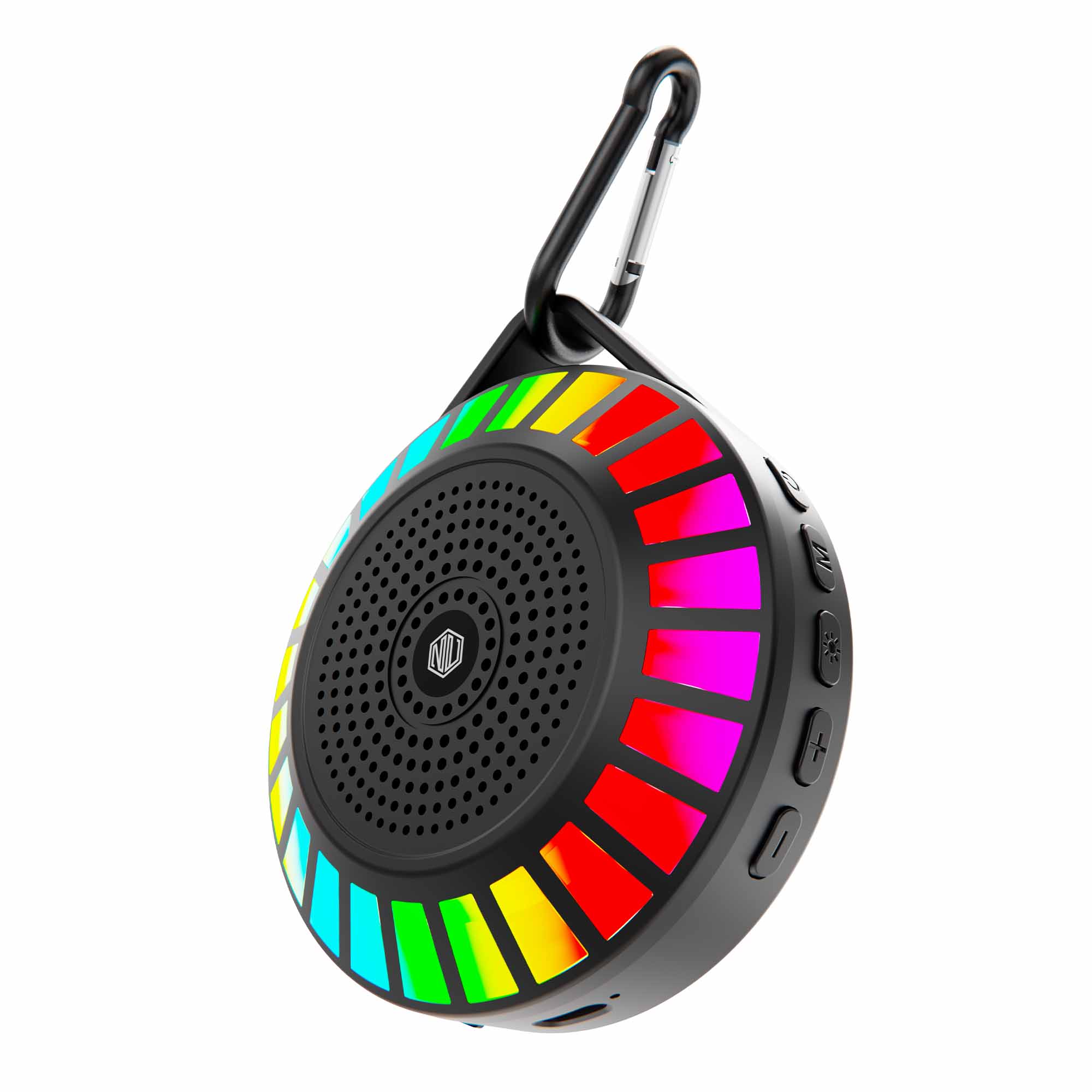Eye-catching lighting effects complement powerful audio.