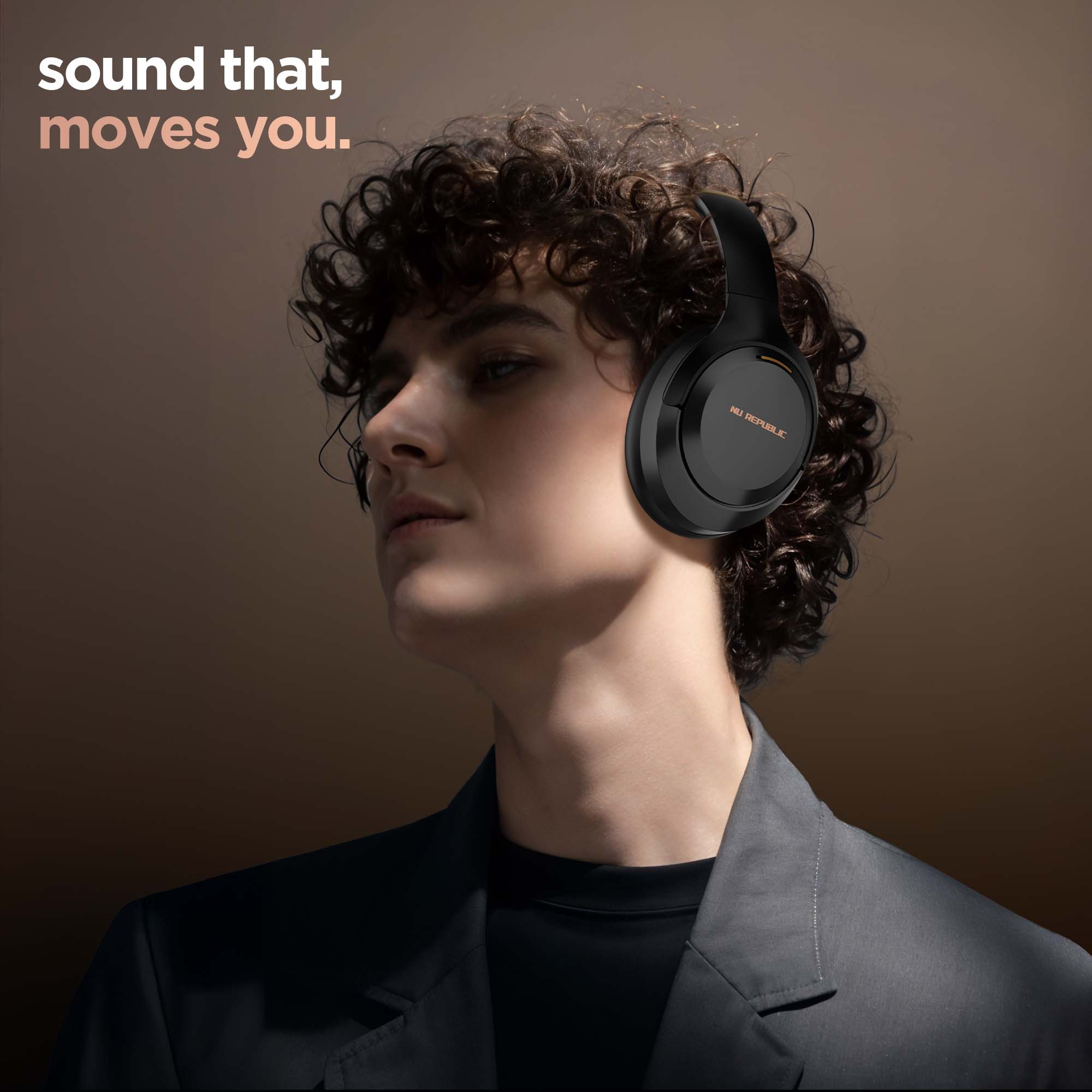 Soft ear cushions and an adjustable headband provide a secure and comfortable listening experience.