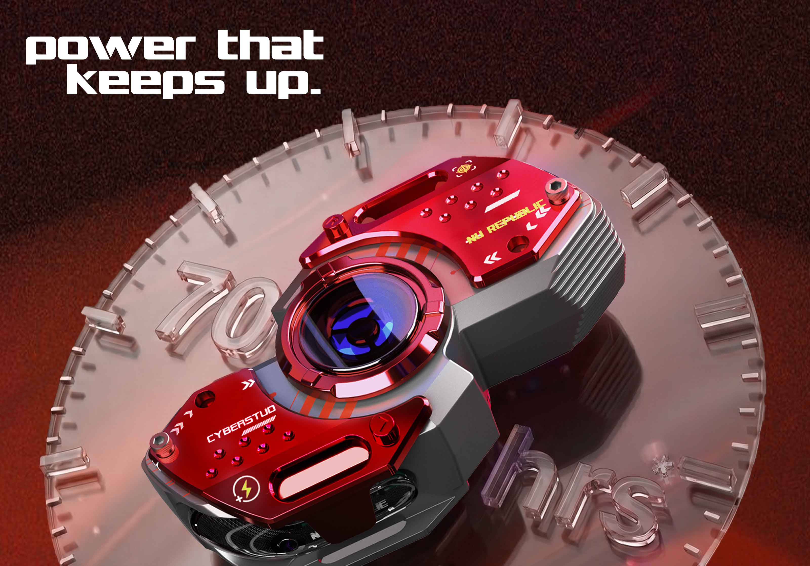 Cyberstud Spin wireless earbuds with ENC mic and immersive sound quality