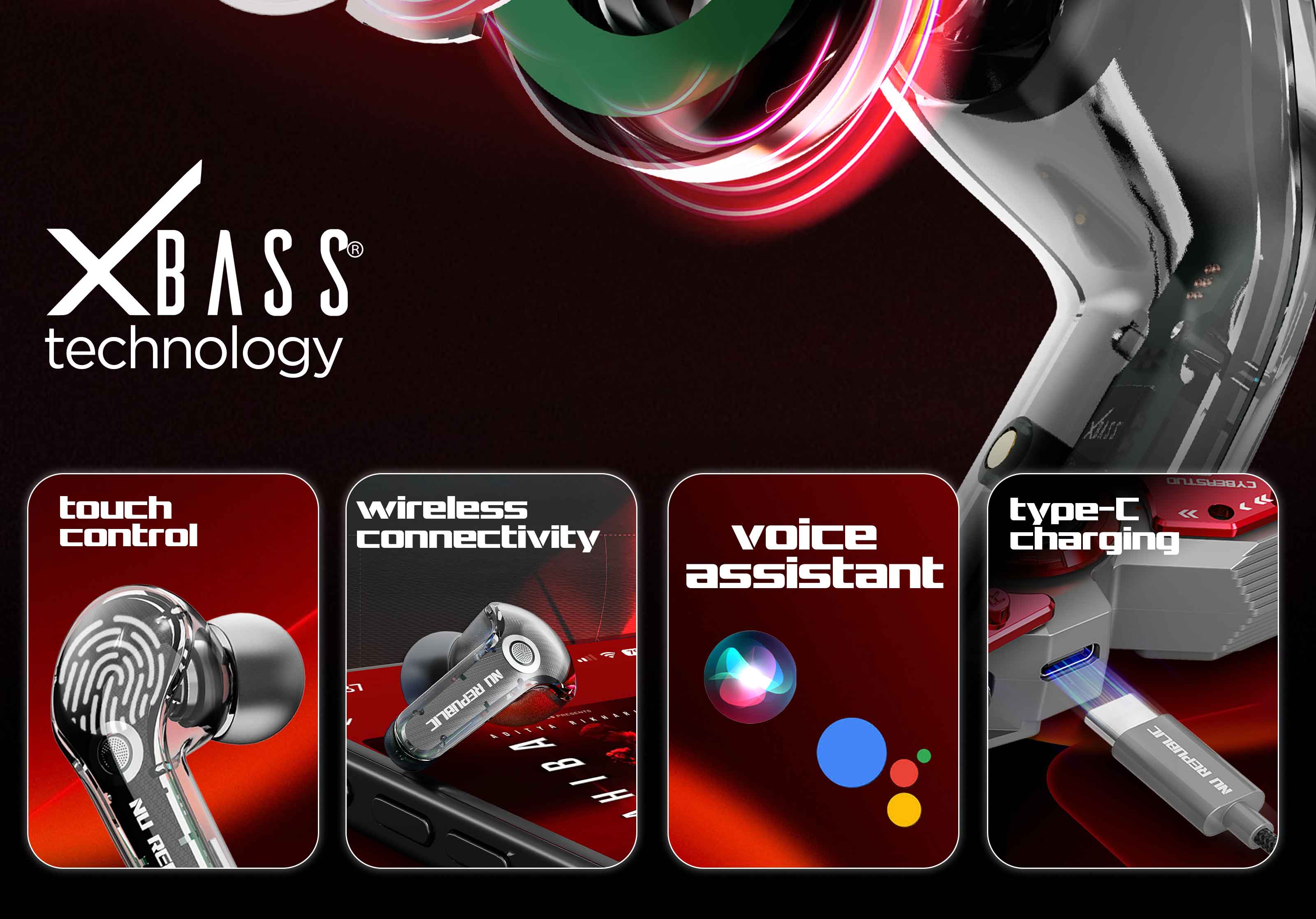 Cyberstud Spin premium gaming earbuds with environmental noise cancellation