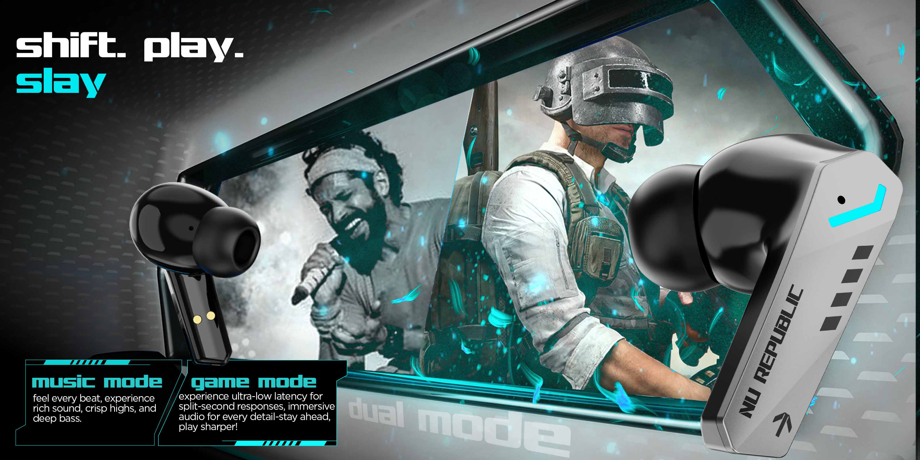 Cyberstud X8 earbuds with dedicated gaming and music modes