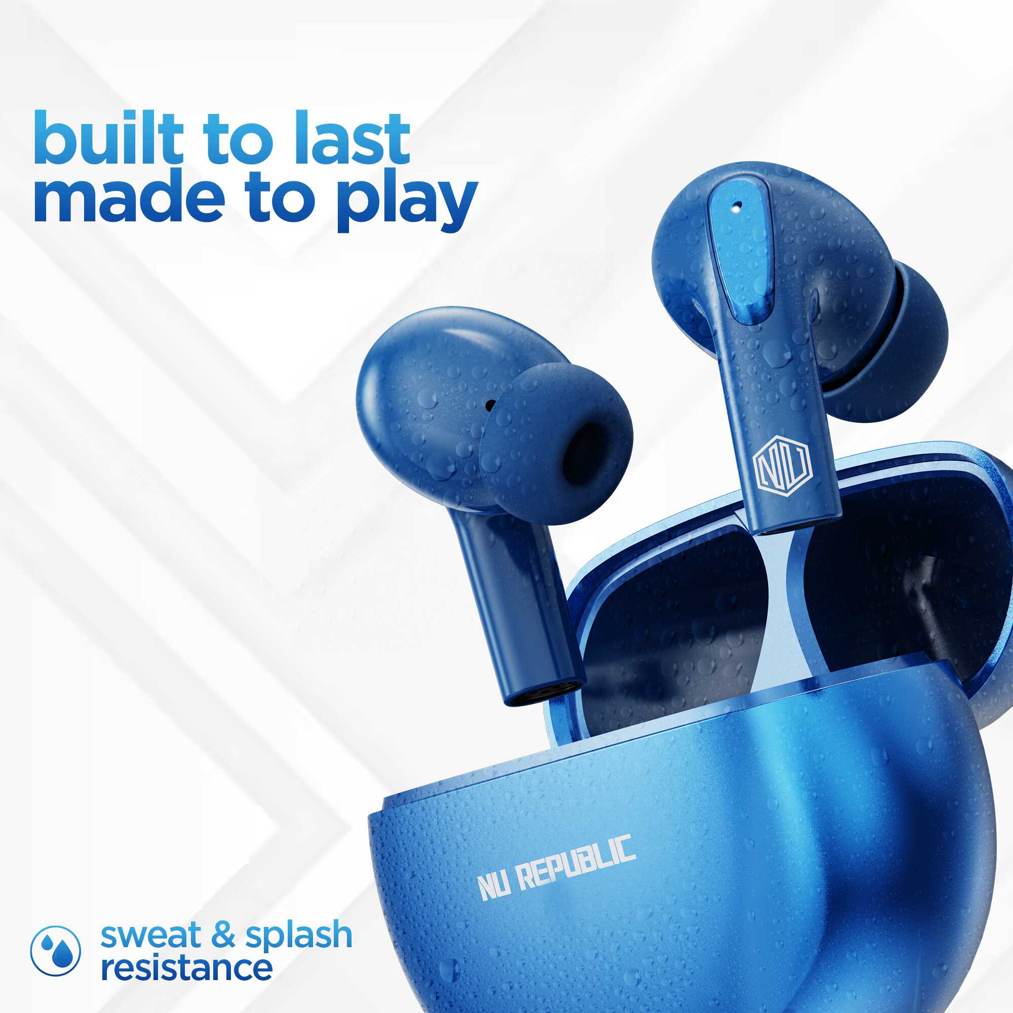 Epic X3 earbuds with splash and sweat resistance for workouts and everyday adventures