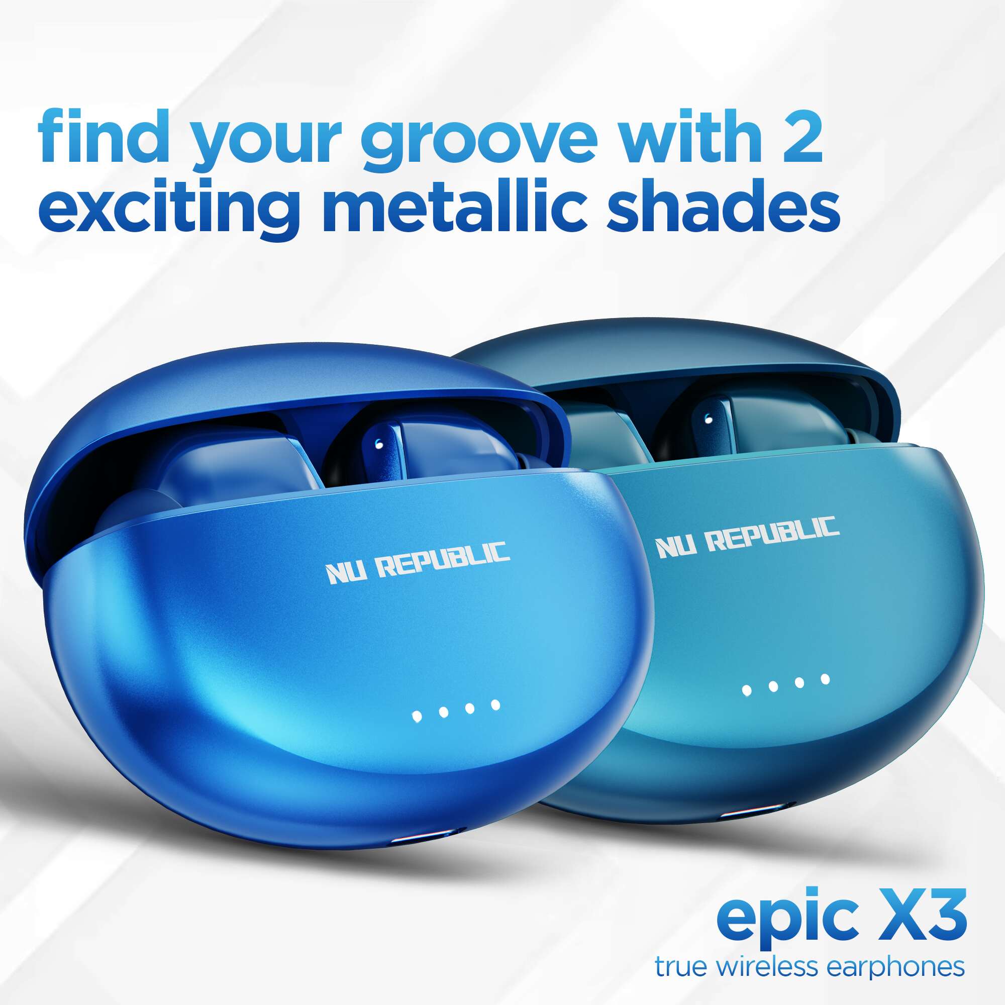 Epic X3 true wireless earbuds engineered for powerful bass and immersive listening experience