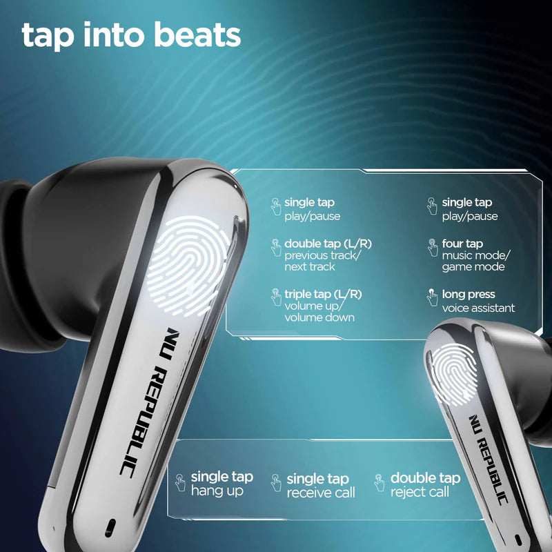 Epic X4 Best Sis Edition earbuds with intuitive touch controls for music, calls, and volume management