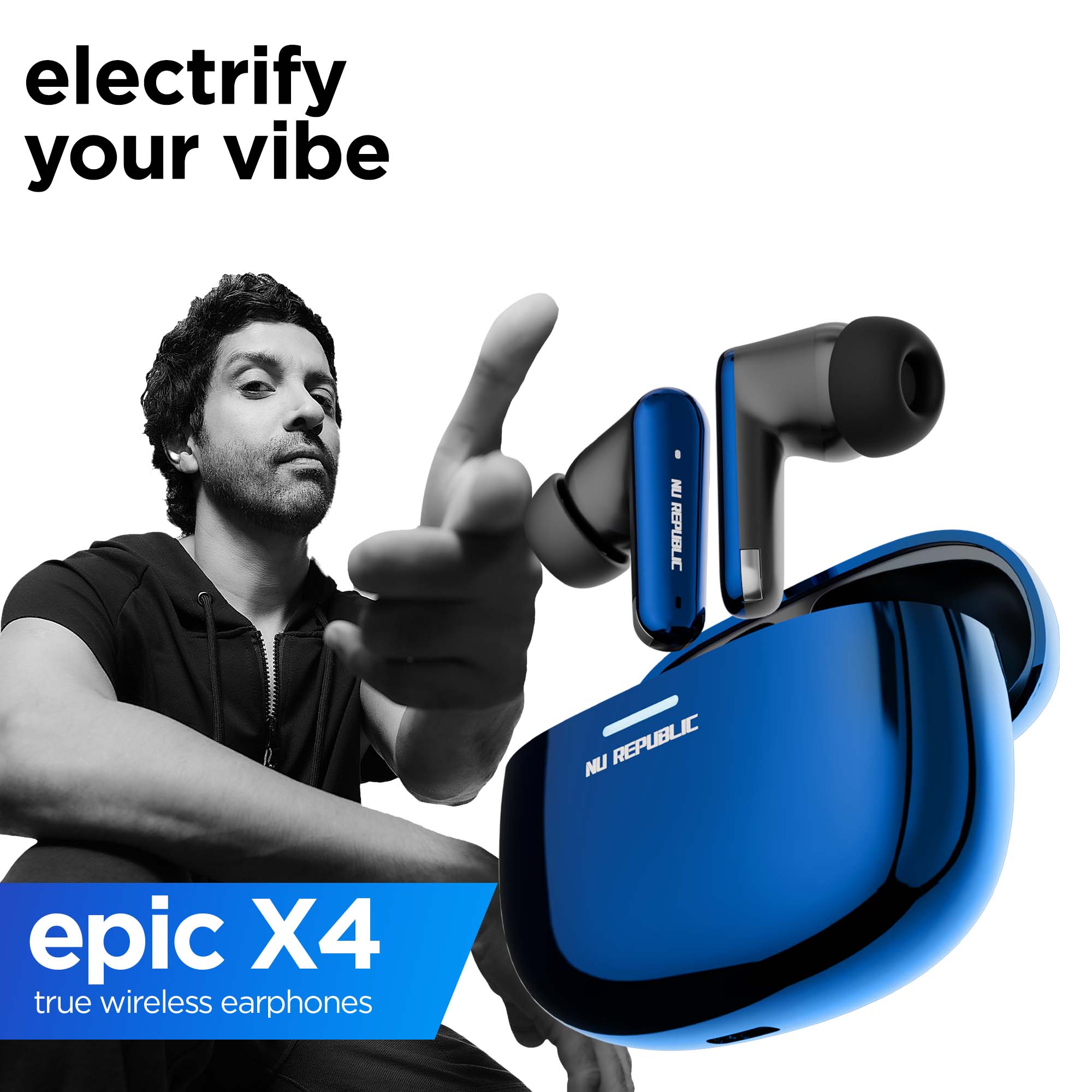 Epic X4 Green earbuds with dual gaming and music modes, ENC technology, and long battery life