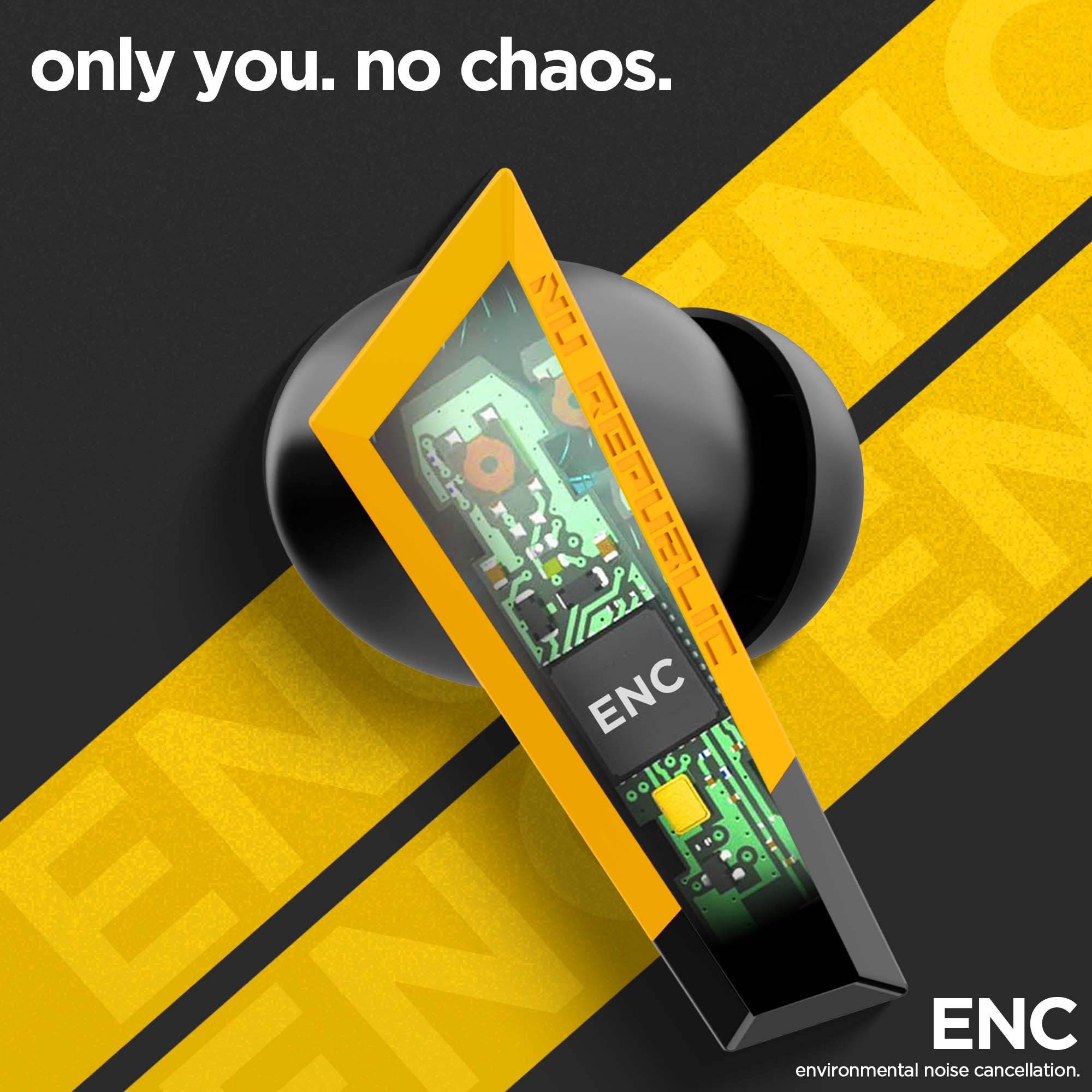 Transform X earbuds with ENC noise cancelling microphone for clear calls